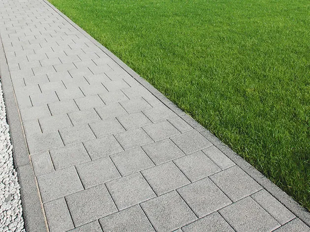 Rasenbordstein kantig grau   6/25/100  *